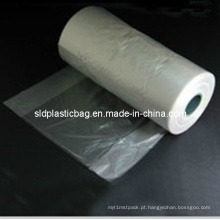 Sacola de plástico transparente de PE no The Roll